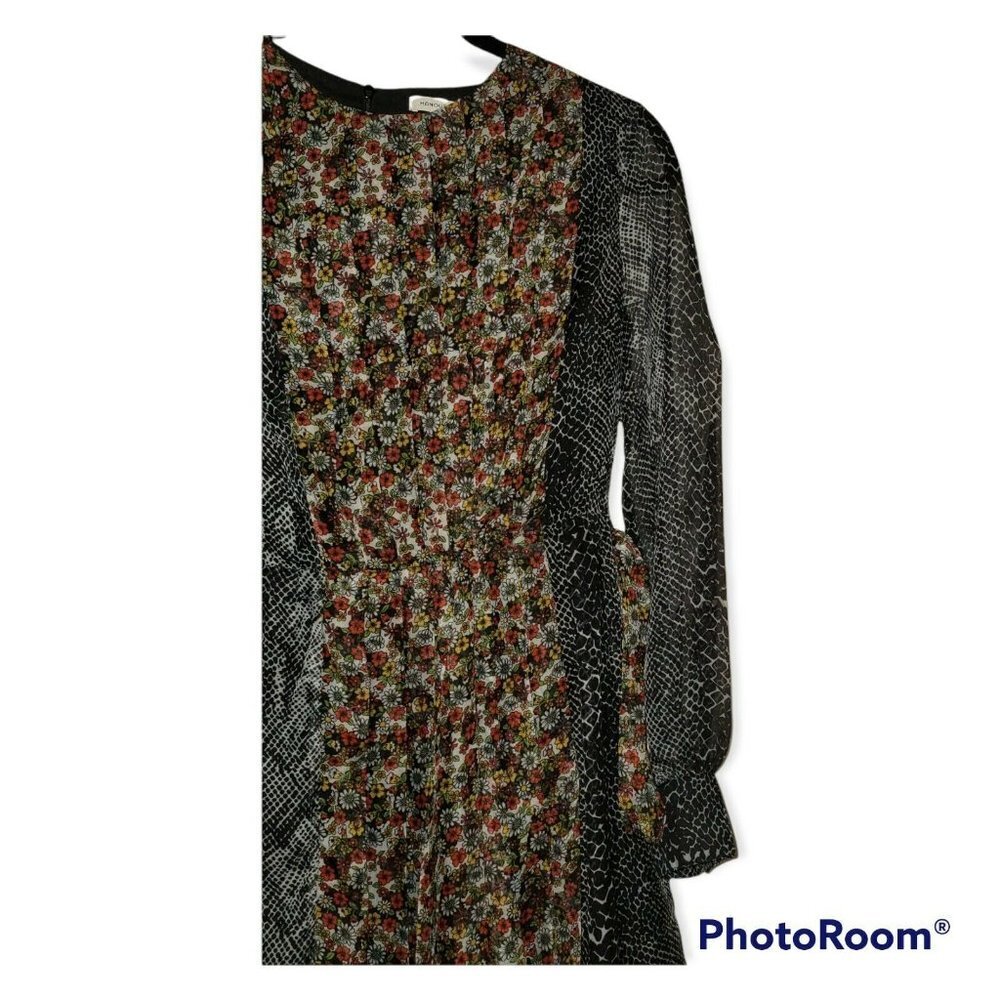 Manoush Floral And Animal Print Midi Dress Size 6 U S - Picture 5 of 7